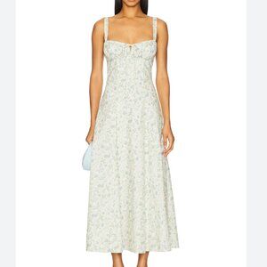 SNDYS Alessia Drop Waist Dress in Floral size XS